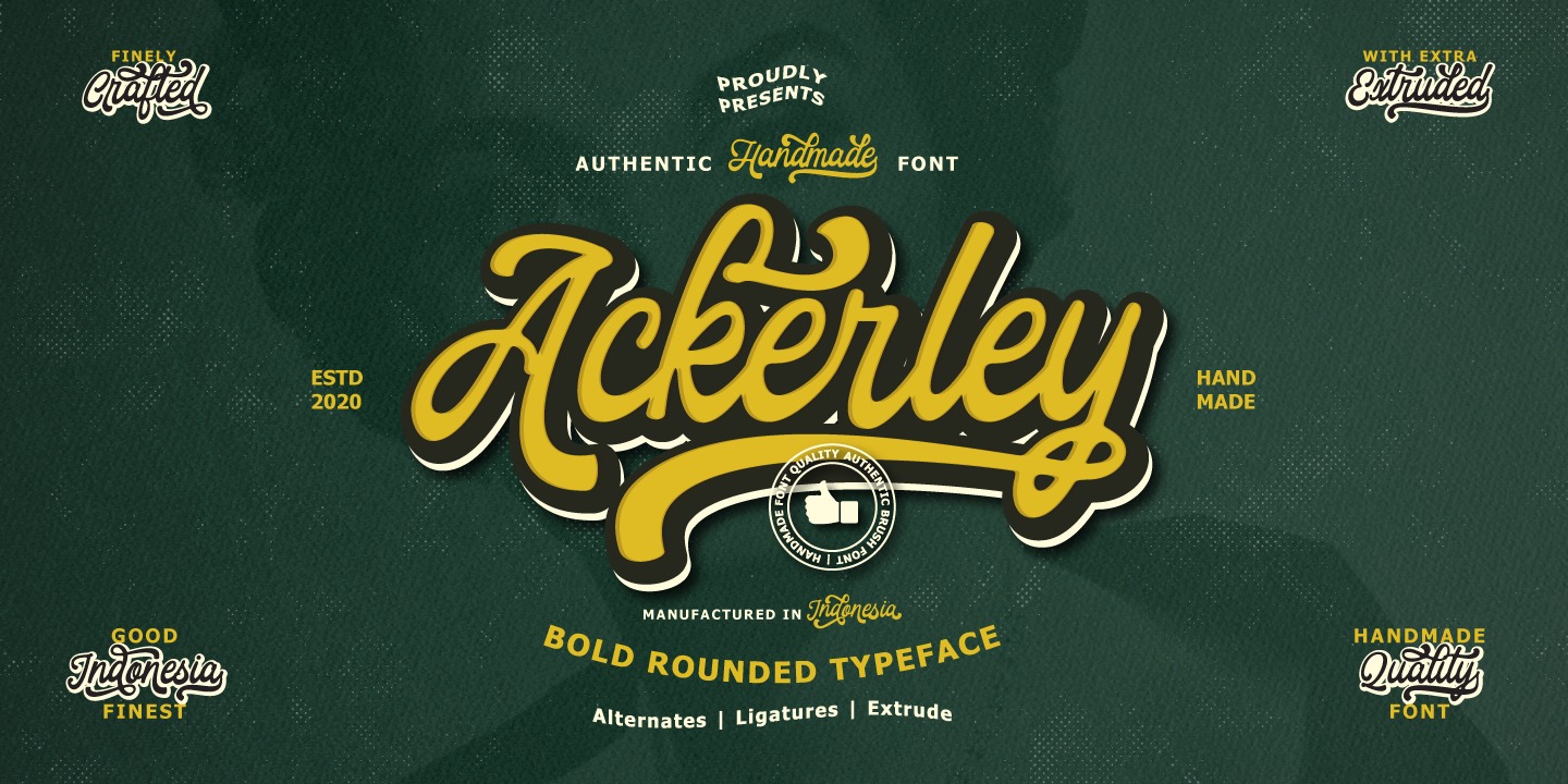 Czcionka Ackerley Script